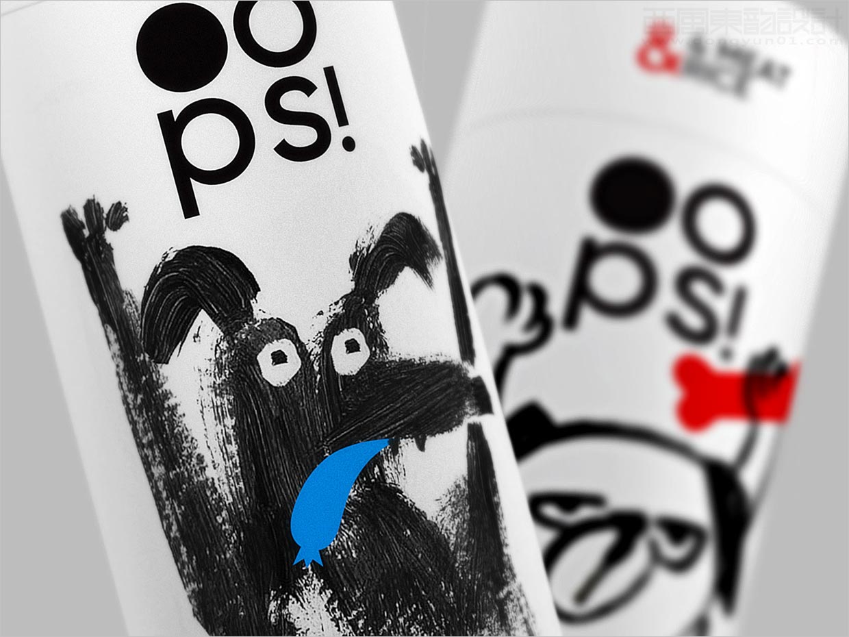OOPS猫粮狗粮宠物食品包装设计之局部细节展示