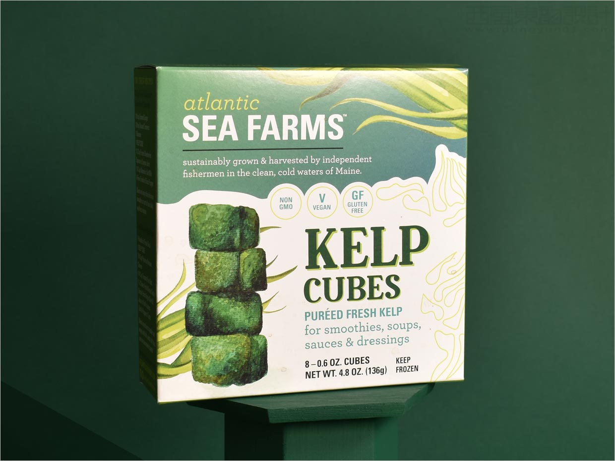 美国Atlantic Sea Farms即食海带包装盒设计