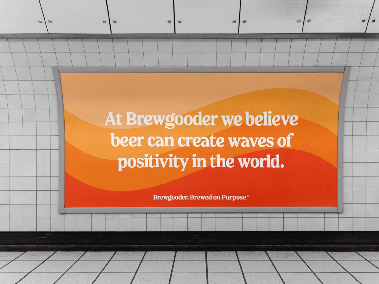 英国Brewgooder易拉罐啤酒海报设计