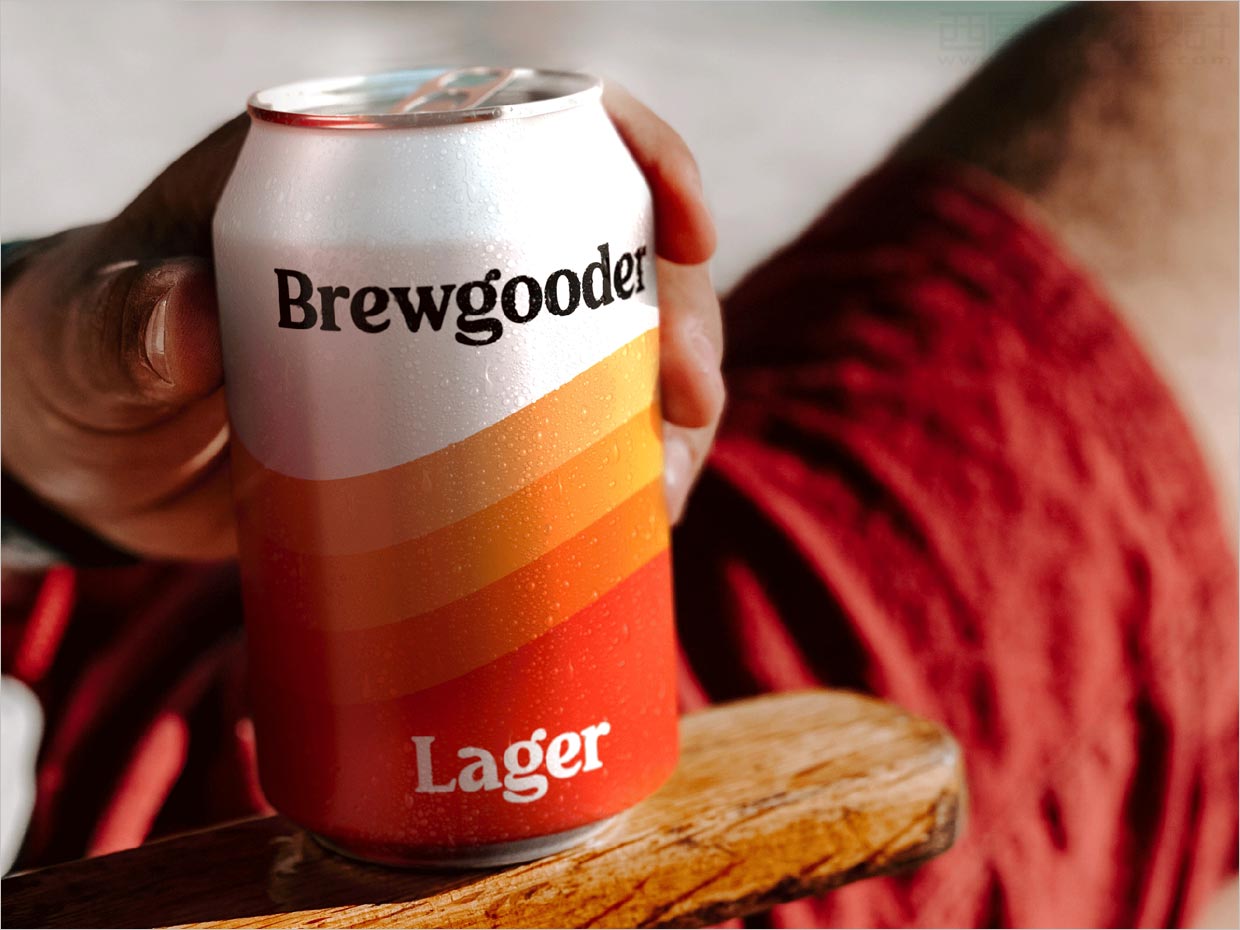 英国Brewgooder易拉罐啤酒包装设计之实物照片