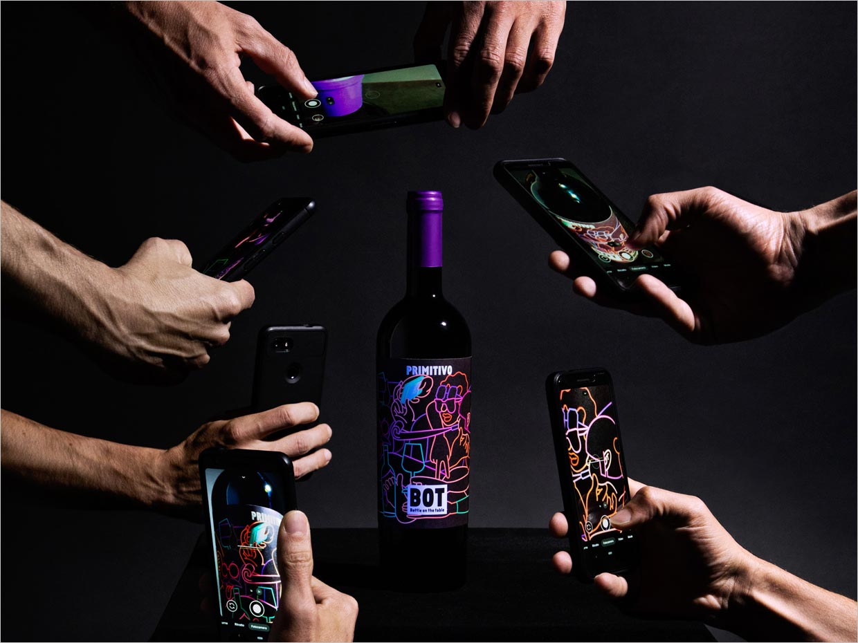 面向千禧一代社交媒体的意大利BOT葡萄酒包装设计之实物照片