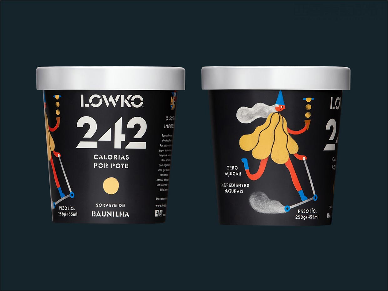 Lowko 冰淇淋冰淇淋包装设计，适合各种个性和口味的角色