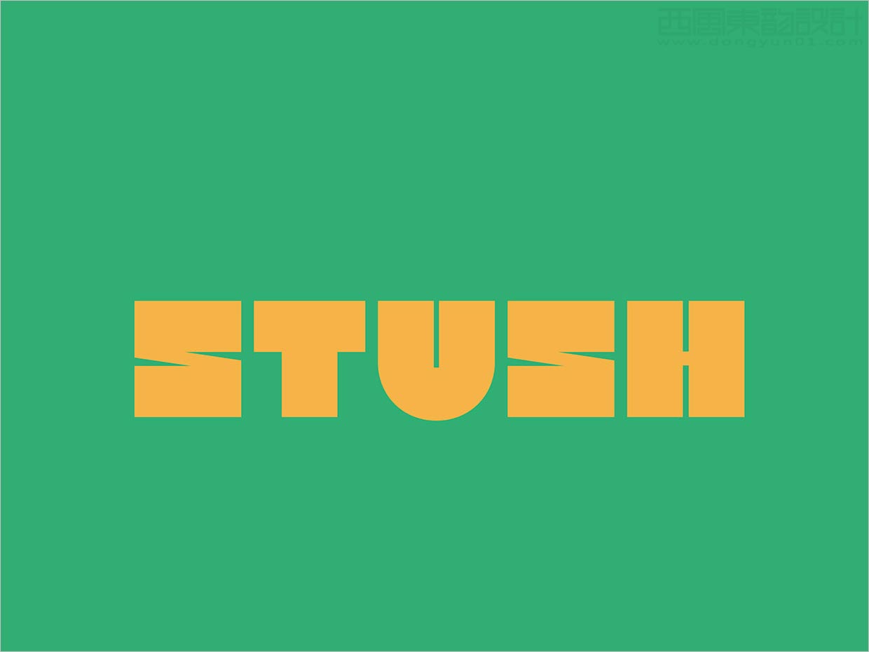 牙买加Stush黄油肉馅饼食品logo设计