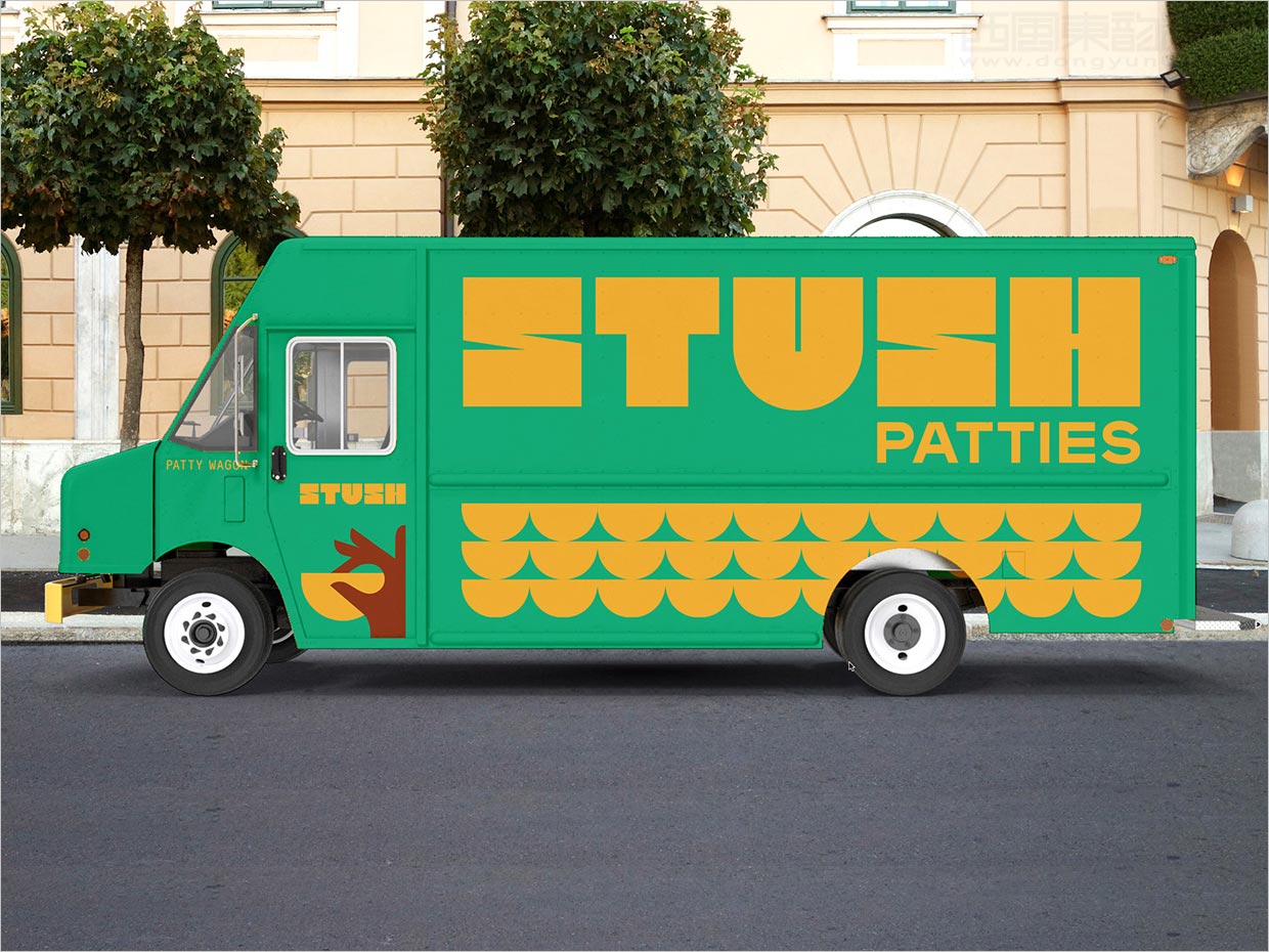牙买加Stush黄油肉馅饼食品车体设计