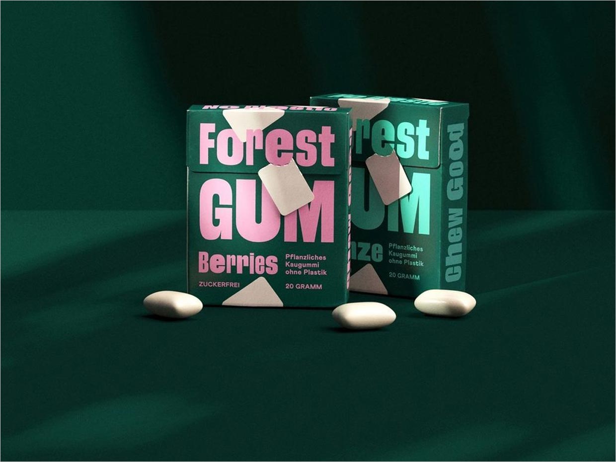 德国Forest Gum天然口香糖包装设计