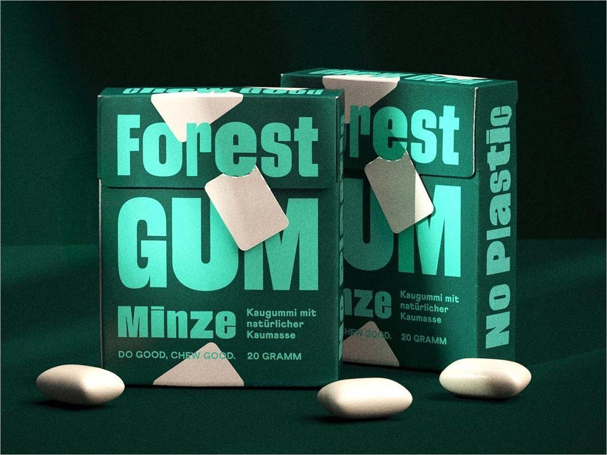 德国Forest Gum天然口香糖包装设计之实物照片