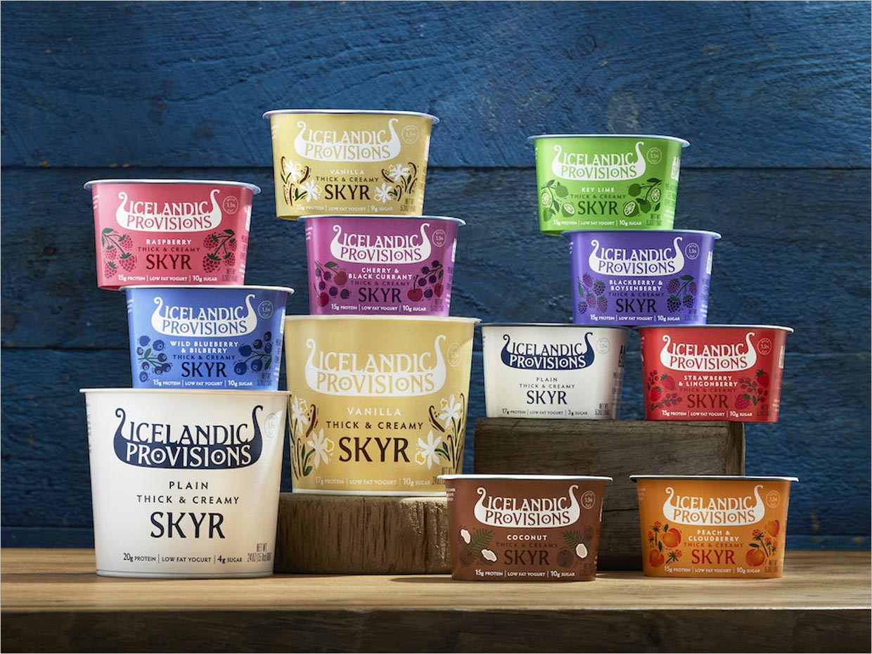 冰岛Icelandic Provisions奶油酸奶包装设计之实物照片