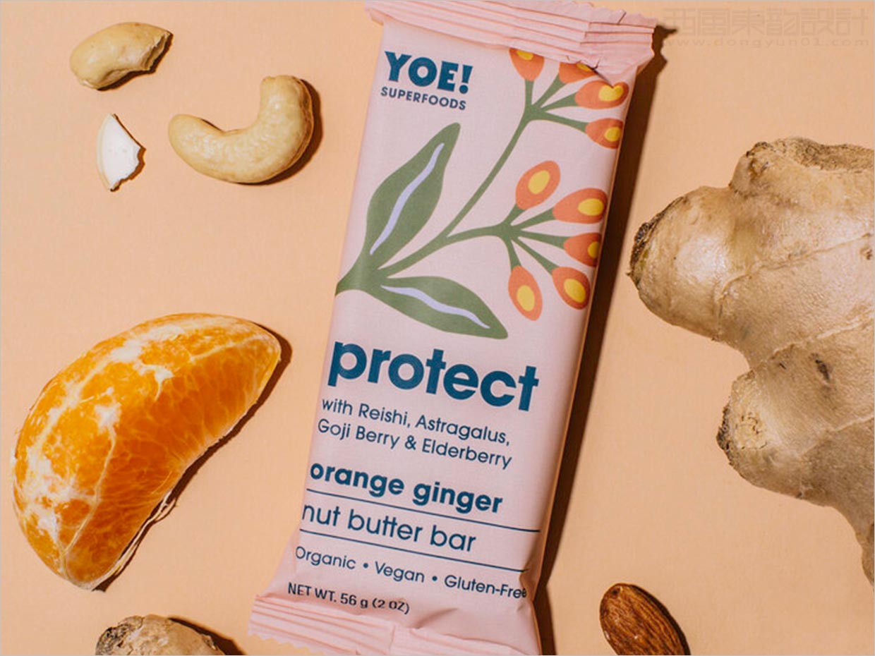 美国Yoe坚果代餐能量棒运动营养食品包装设计之实物照片