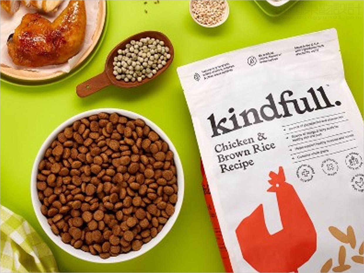 美国Kindfull狗粮猫粮宠物食品包装设计之实物照片