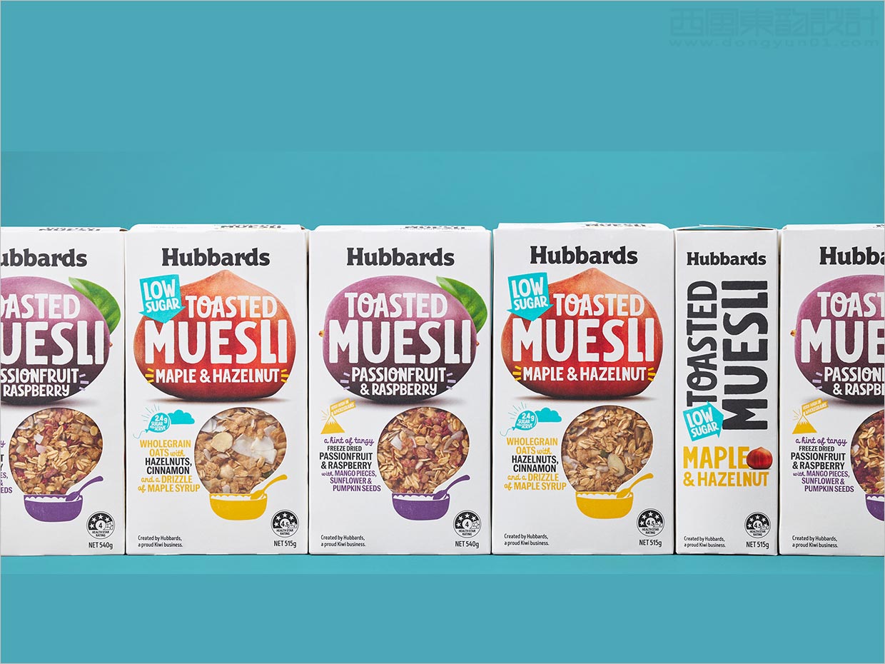新西兰Hubbards麦片早餐食品包装设计