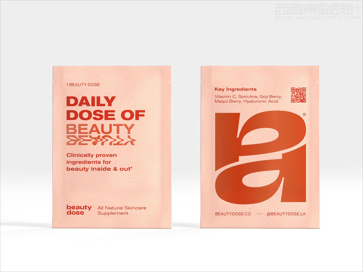 美国Beauty Dose营养补充剂保健品包装袋设计