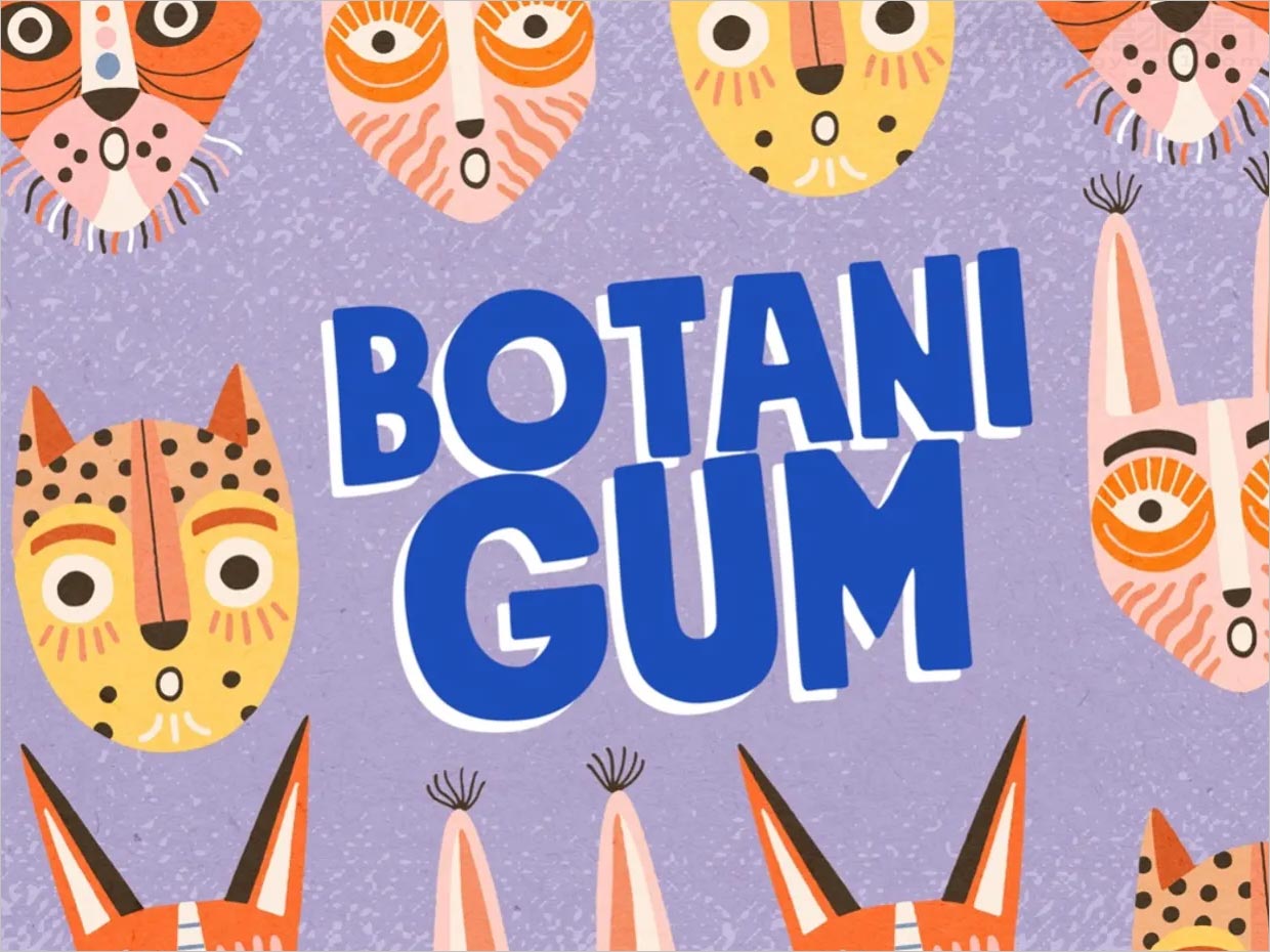 德国Botani Gum口香糖logo设计