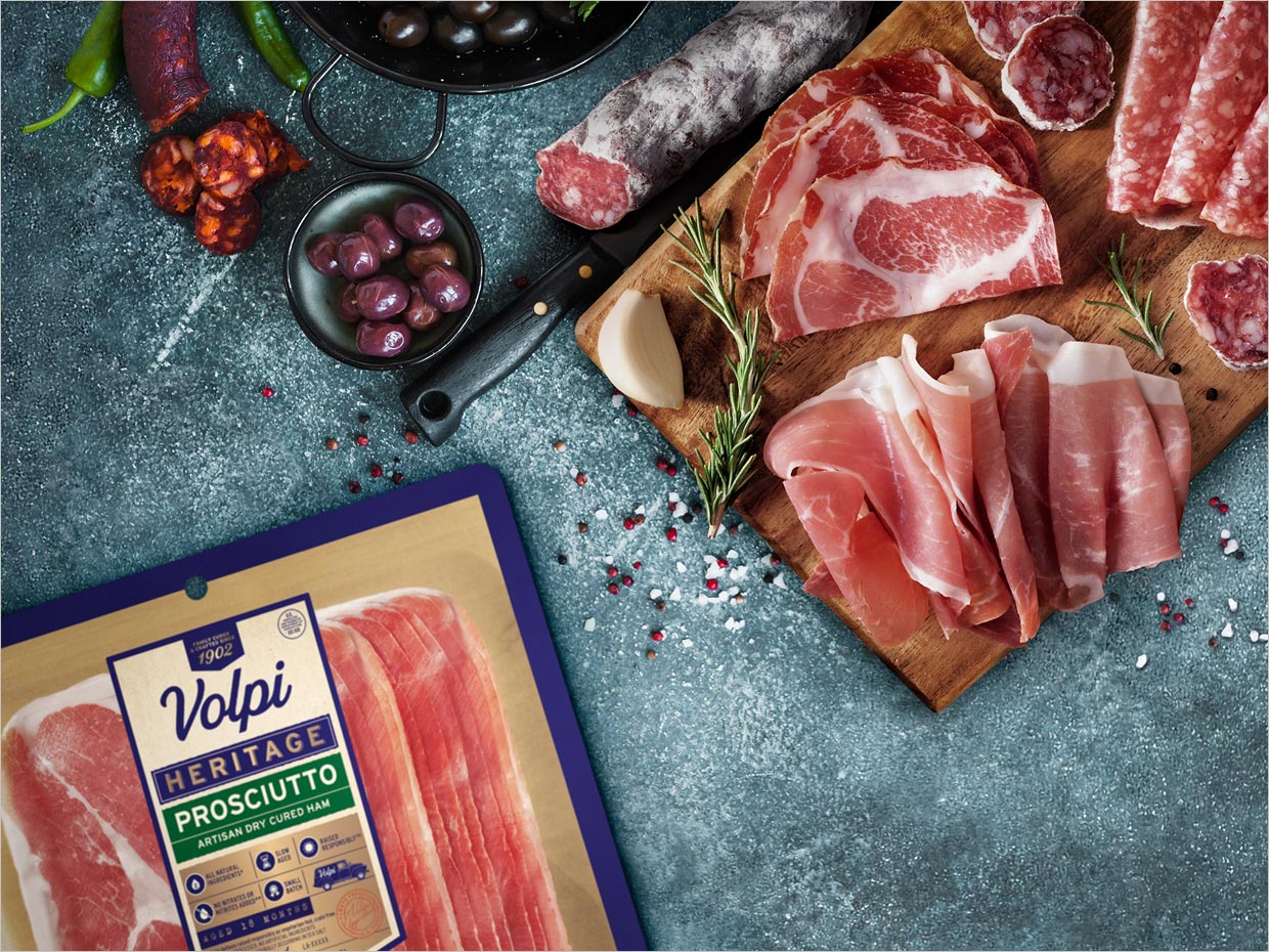 美国Volpi Foods肉类食品包装设计之实物照片