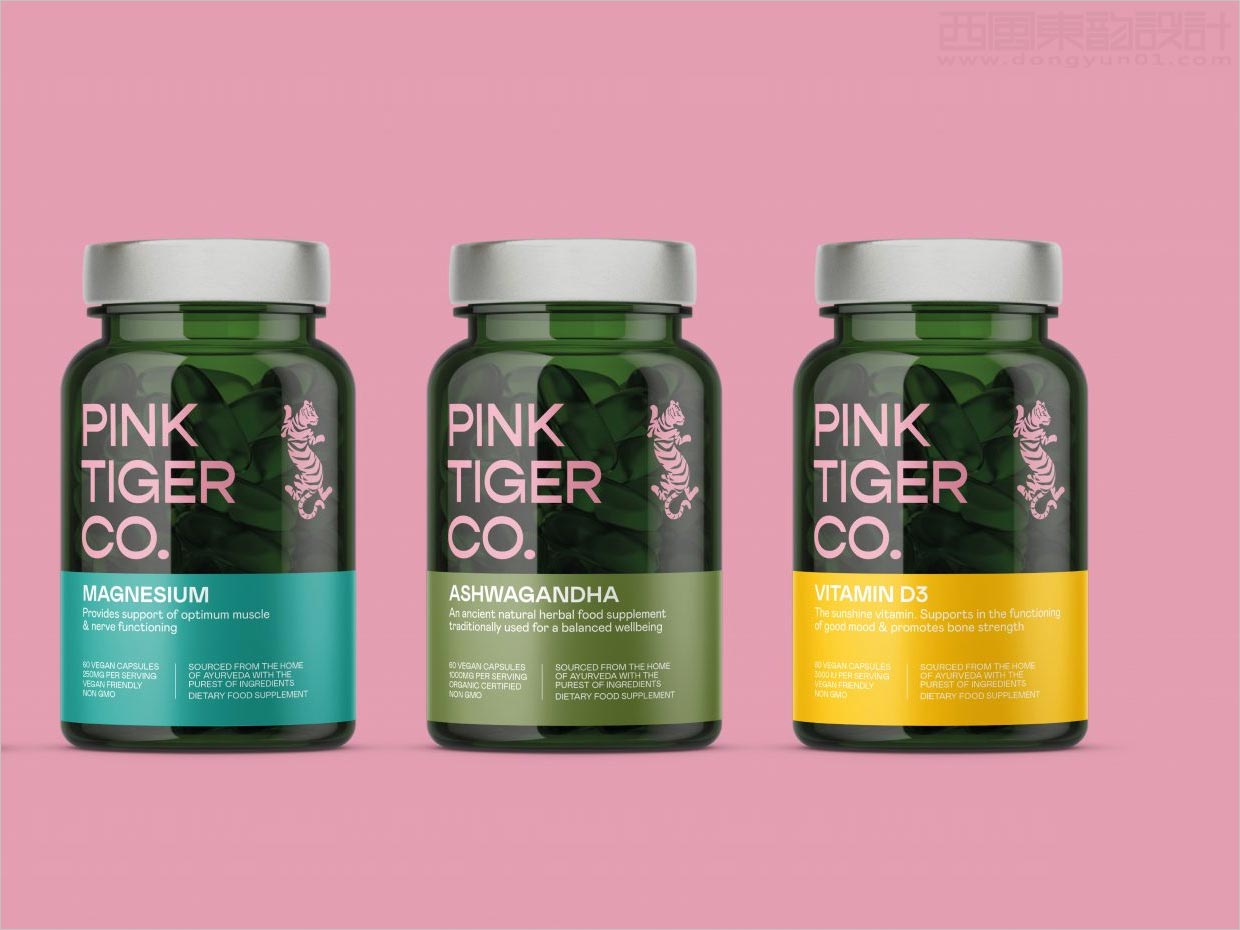 印度Pink Tiger保健食品包装设计